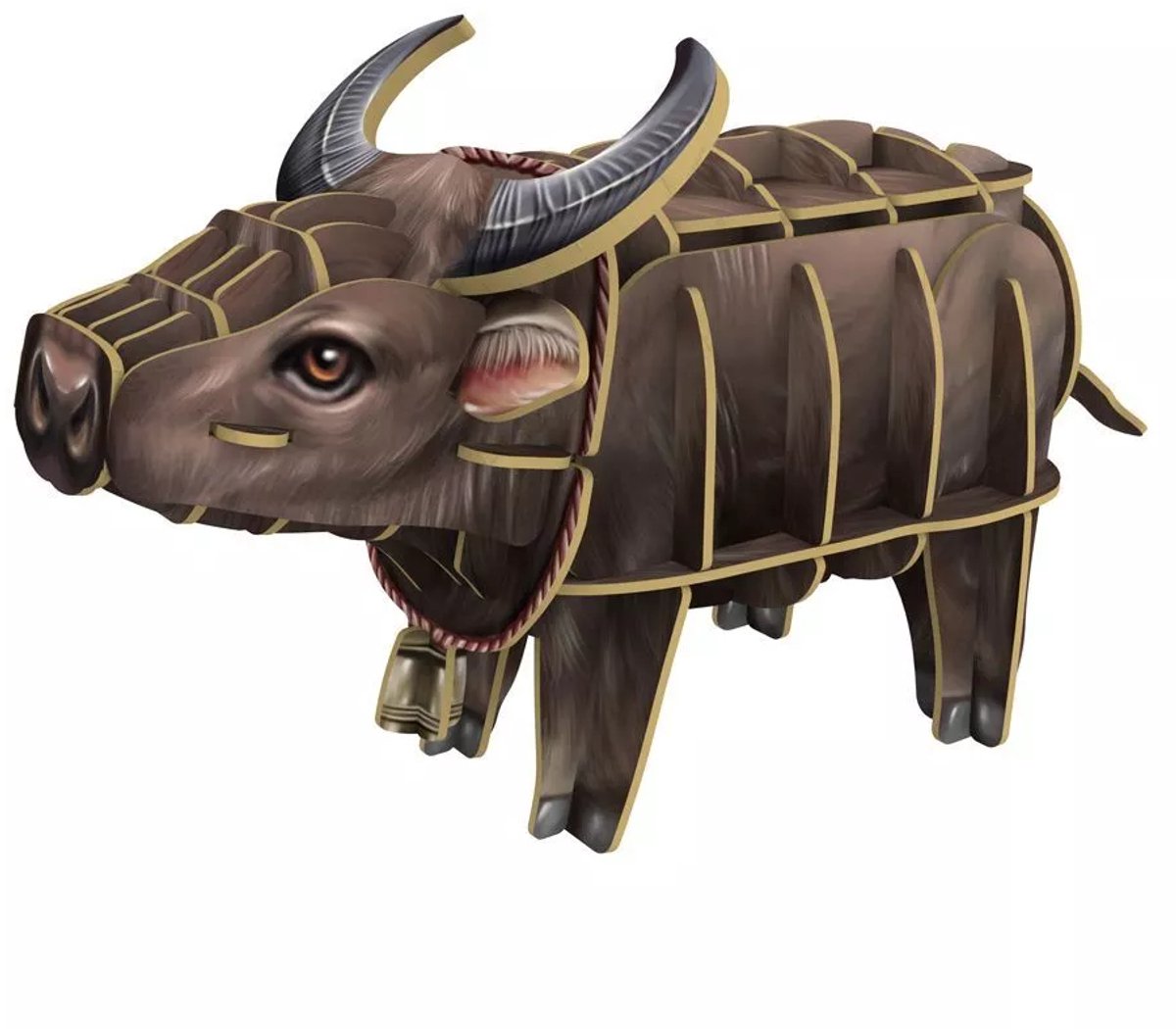 MakeBug, 3D Modelbouwpakket, Voices of Nature, Water Buffalo, MB-D-0013, 12x6x7cm