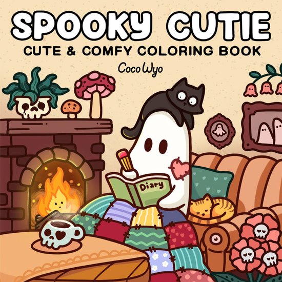 Cozy Spaces Coloring- Spooky Cutie - cover