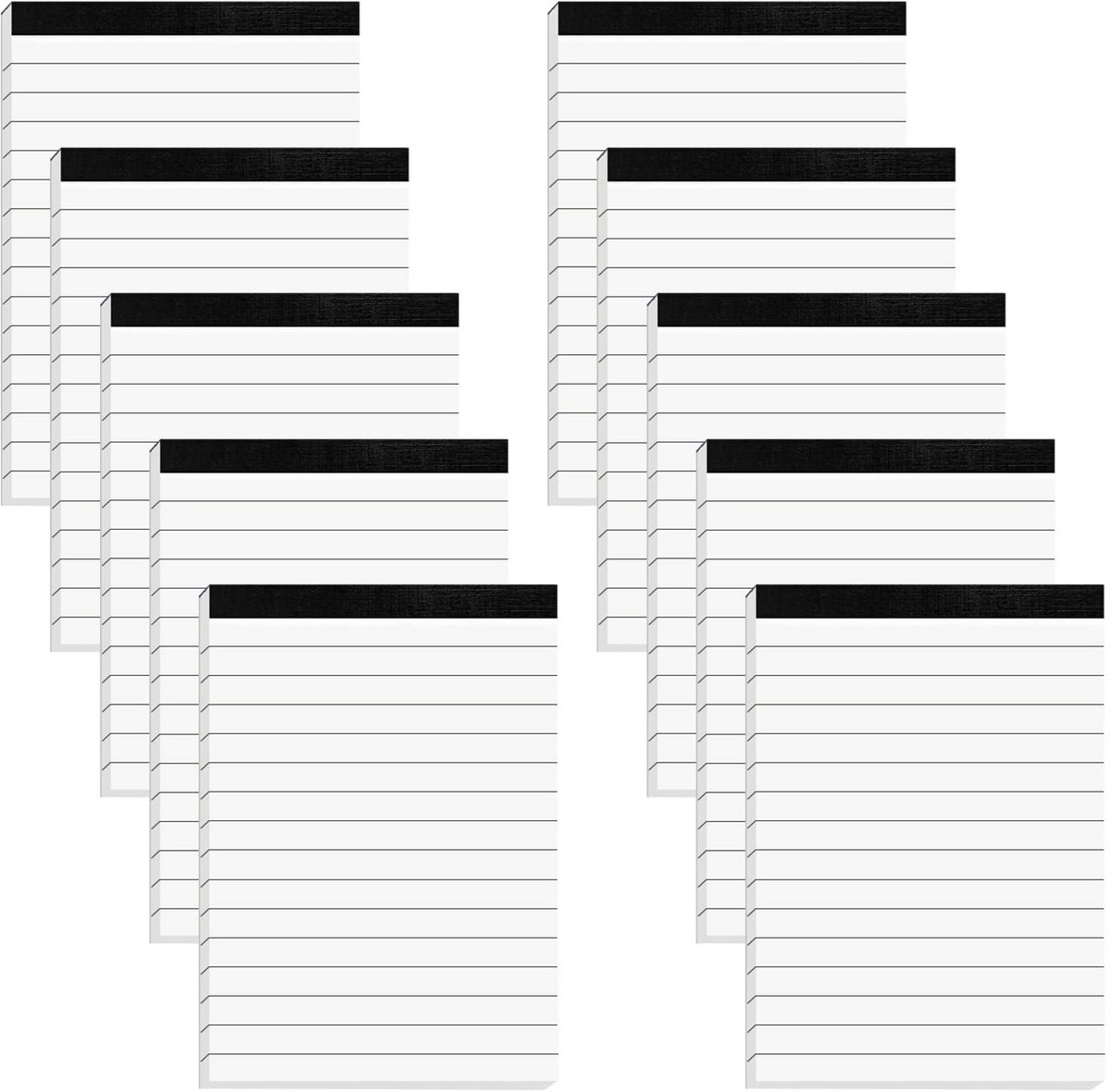 Planning Notitieblok - Dagelijkse Planner - Werk Organiseren - Dik Helder Papier - Pak van 10 - Wit