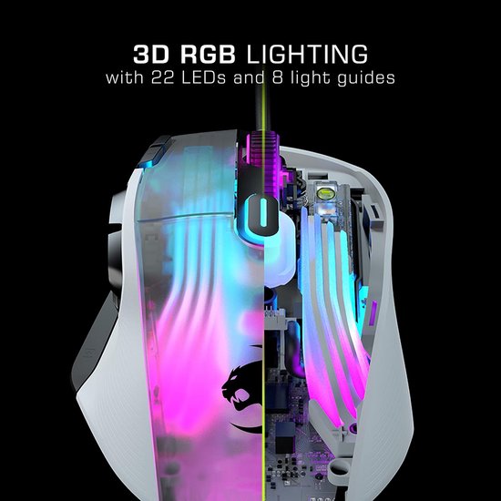 Gamingmuis met 19K DPI optische sensor, 29 programmeerbare knoppen en 3D RGB-verlichting van Merkloos — afbeelding 5