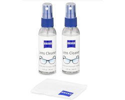 ZEISS Lens Reinigingsspray 2oz met Microvezeldoek – Set van 2 | Streeploze Reiniging voor Brillen, Camera- en Telefoonlenzen