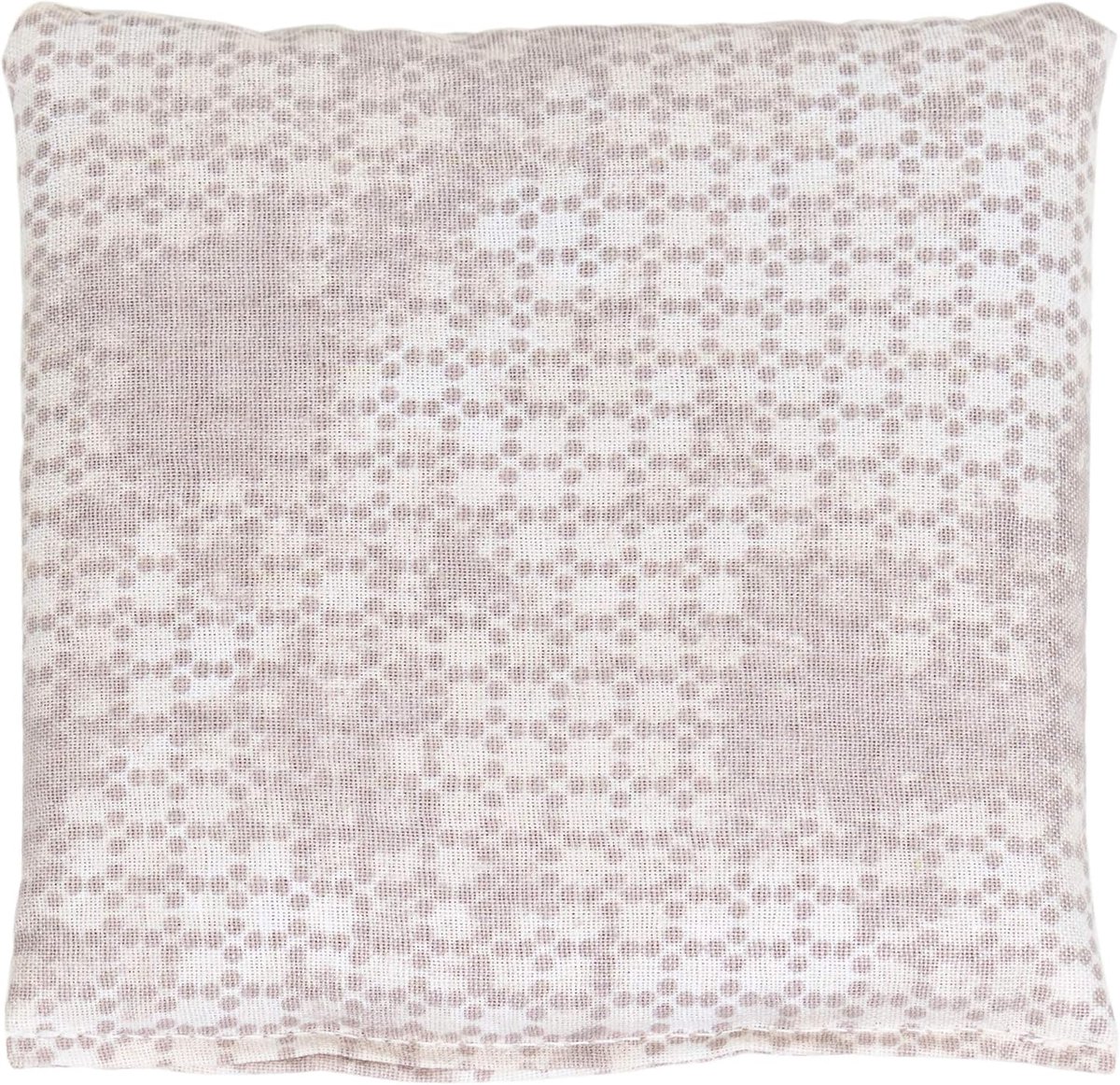 Kersenpitkussen Grijs Beige 12x12cm | Warmtekussen & Koudekussen voor Ontspanning