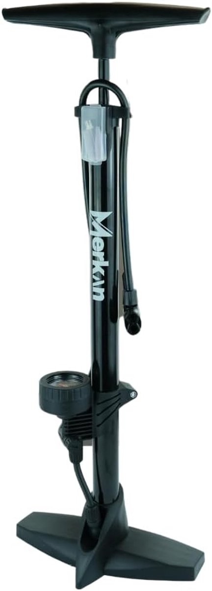 Voetpomp met Manometer voor Fietsen en Ballen tot 11 Bar (160 PSI) - Robuuste Vloerpomp — afbeelding 3