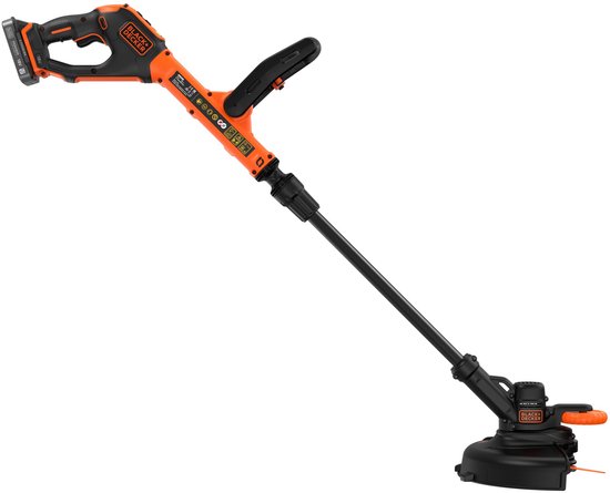 BLACK+DECKER 18V Grastrimmer Accu 2.0Ah 25cm Strimmer met 2 messen - BCSTR918D1-QW van Merkloos	 — afbeelding 2