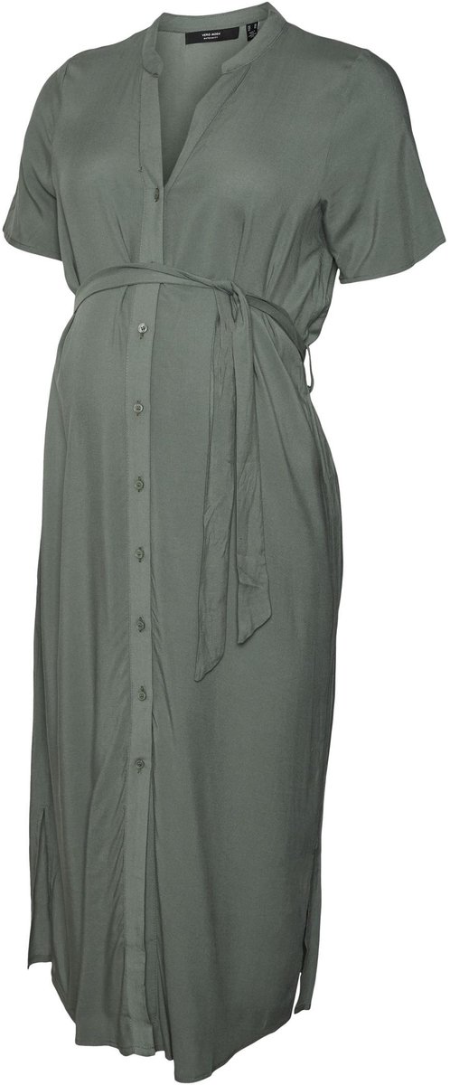 Vero Moda Maternity Jurk VMMVICA Zwangerschapsjurk laurel wreath 1