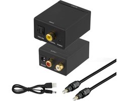 Delmark Digitaal naar Analoog Audio Converter - Toslink naar RCA - Coax naar RCA - Geschikt voor TV, Versterker & Soundbar