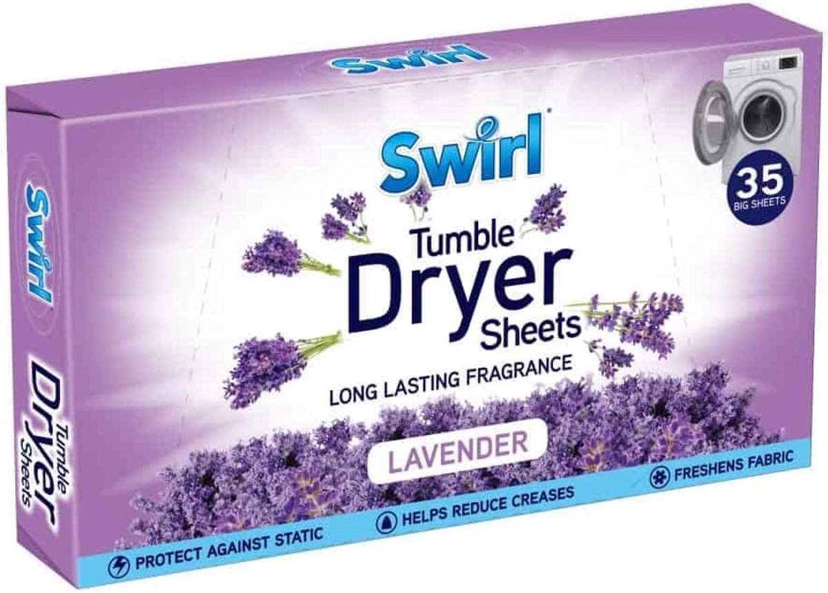 Droogtrommelvellen Lavendel - 35 Stuks voor Fris Textiel