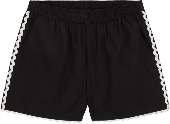 WE Fashion Meisjes short met streepprint en embroideries