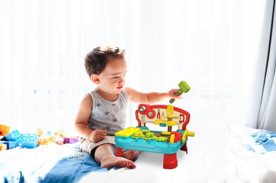 Clementoni - Baby Werkbank met gereedschap - Montessori Speelgoed - vanaf 6 maanden — afbeelding 3