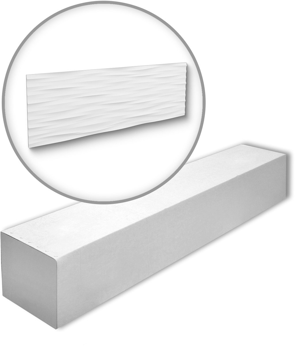 NMC WAVE-box ARSTYL Noel Marquet 1 doos 7 stukken 3d muurpaneel modern design wit | 3,01 m2