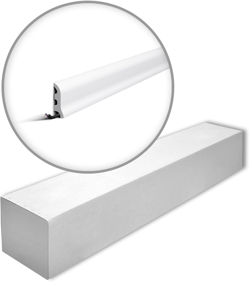 NMC FL3-box WALLSTYL Noel Marquet 1 doos 40 stukken Plint tijdeloos klassieke stijl wit | 80 m