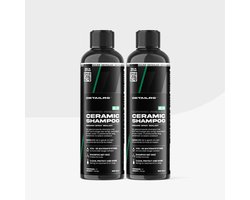 Detailrs Ceramic Shampoo Duo Pack - Autoshampoo - pH Neutrale Autoshampoo - Auto Wassen - Water & Vuilafstotend - Voor Auto & Motor - 1L