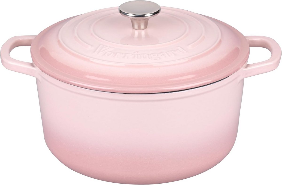 Gietijzeren Dutch Oven met Deksel 6 Liter - Voor Zuurdesem Brood en Slow Cooking - Ovenbestendig