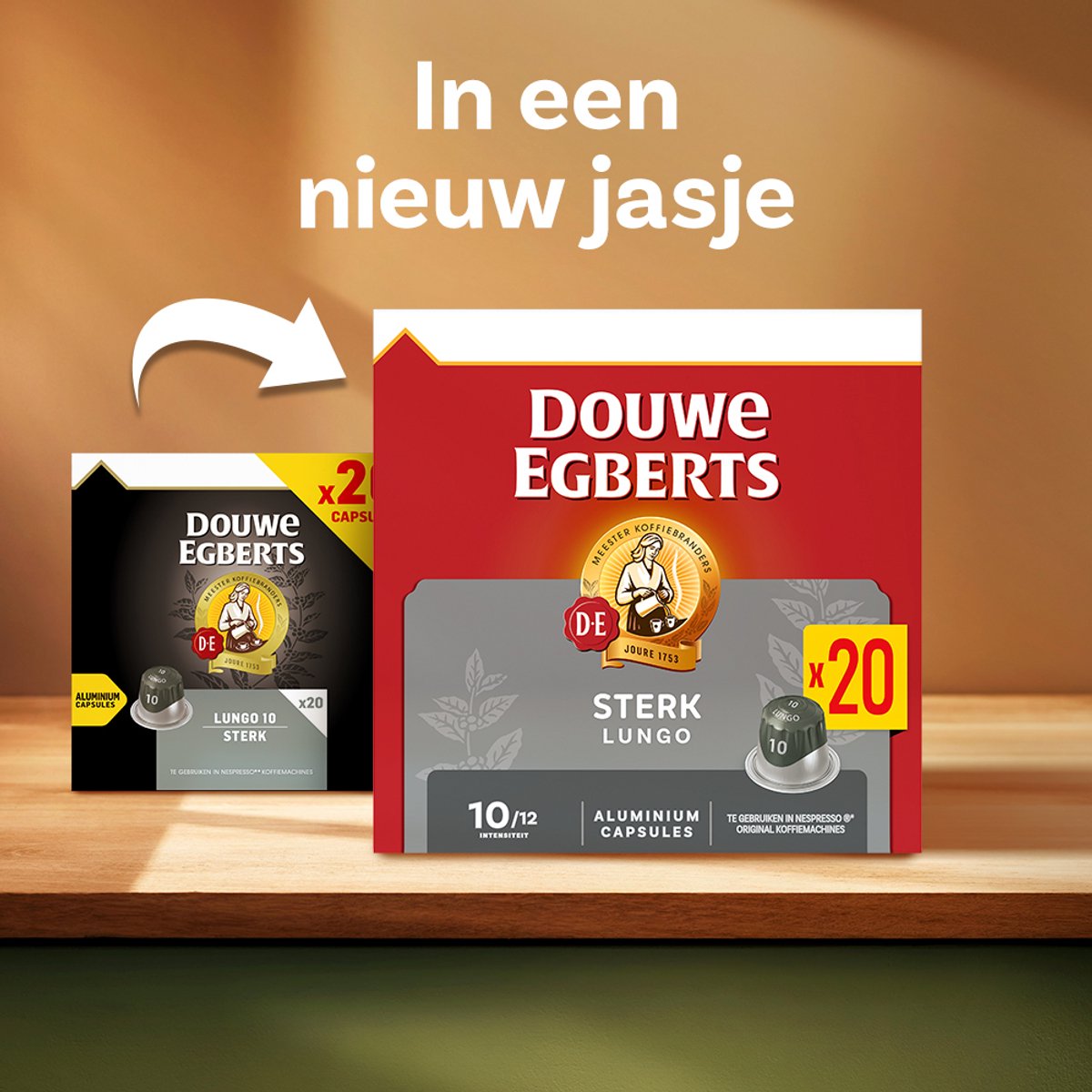 Lungo Sterk Koffiecups - Intensiteit 10/12 - 10x20 capsules -