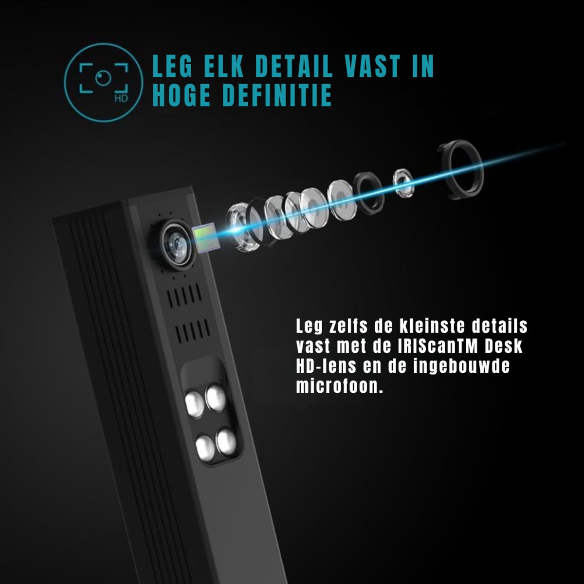 DYNA® Smart Boekenscanner - Documentenscanner via USB – Scanner – Zwart - 12cm x 9cm x 40cm thumbnail 4