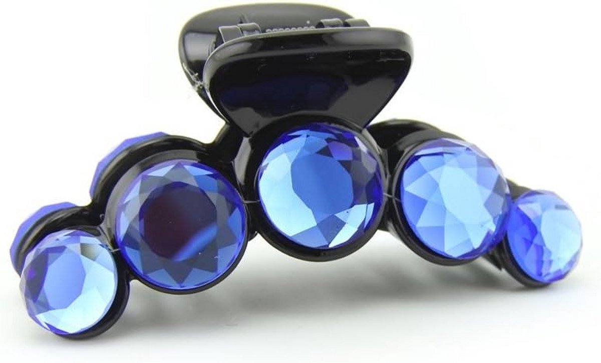 Grote Luxe Haarklauw Clip Blauw voor Dames en Meisjes - Stijlvolle Haaraccessoire