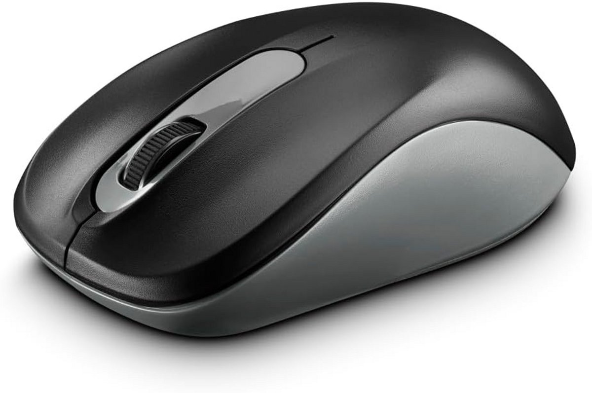 Draadloze Optische Muis Compact Ambidexter Zwart/antraciet met USB-dongle