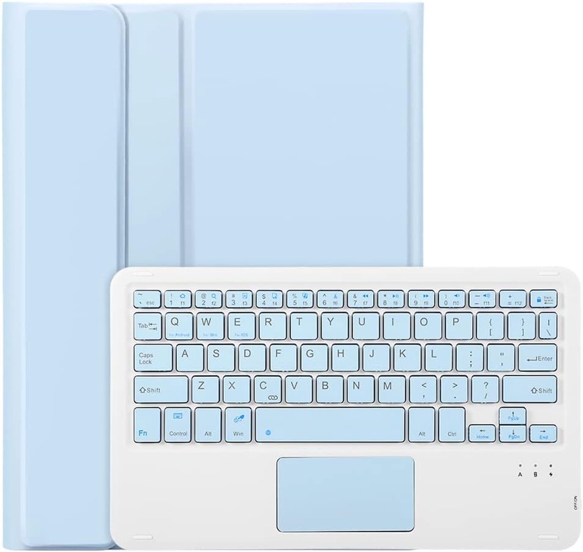 Draadloze Bluetooth Toetsenbordhoes met Touchpad voor iPad 10e en 11e Generatie