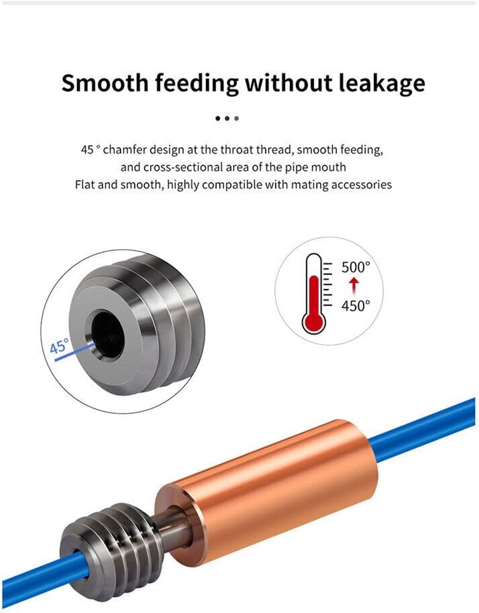 Hoogwaardige Hotend Extruder Set voor 3D Printer - Temperatuurbestendig
