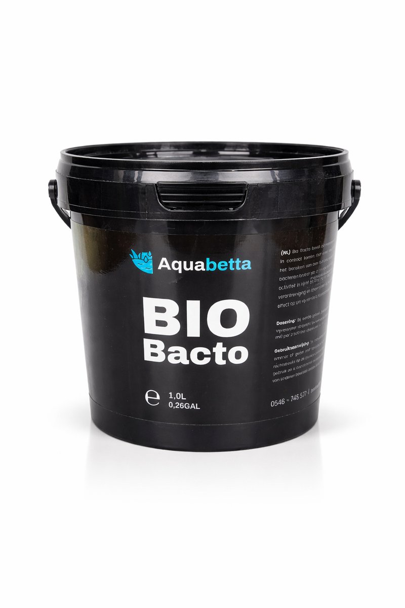 Aquabetta Bio Bacto 1L - Gevriesdroogde bacteriën - Voor slib afbreken - Reinigt op een natuurlijke manier - Activeert de biologische activiteit van de vijver