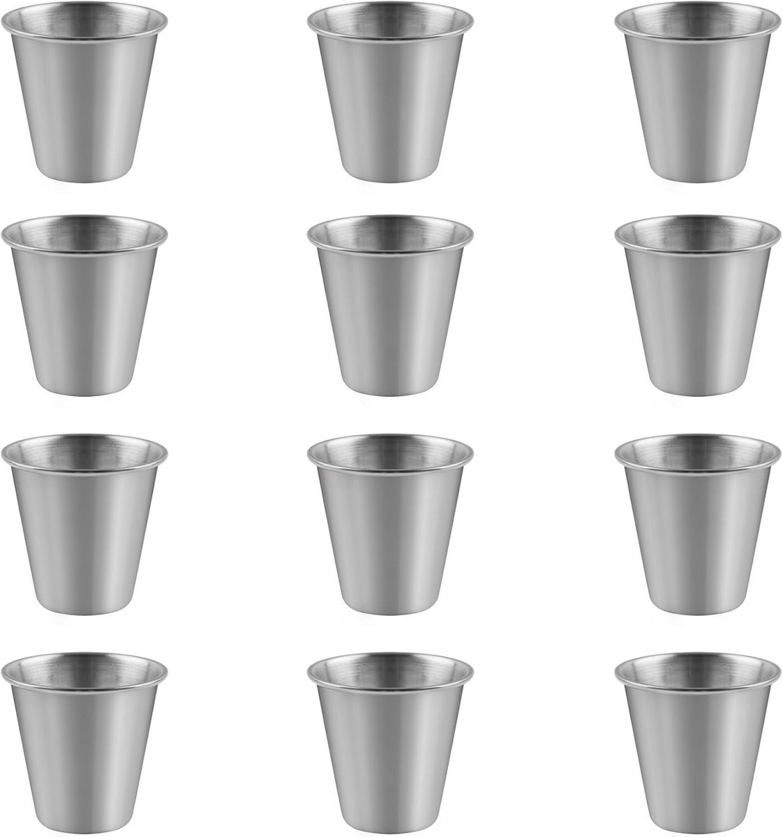 12-delige Set Roestvrijstalen Shotglaasjes voor Feestjes en Reizen