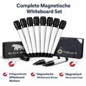 Magnetische Whiteboard Set – 8 Magnetische Whiteboard Markers + Wisser + Microvezel Doek – Whiteboard Stiften