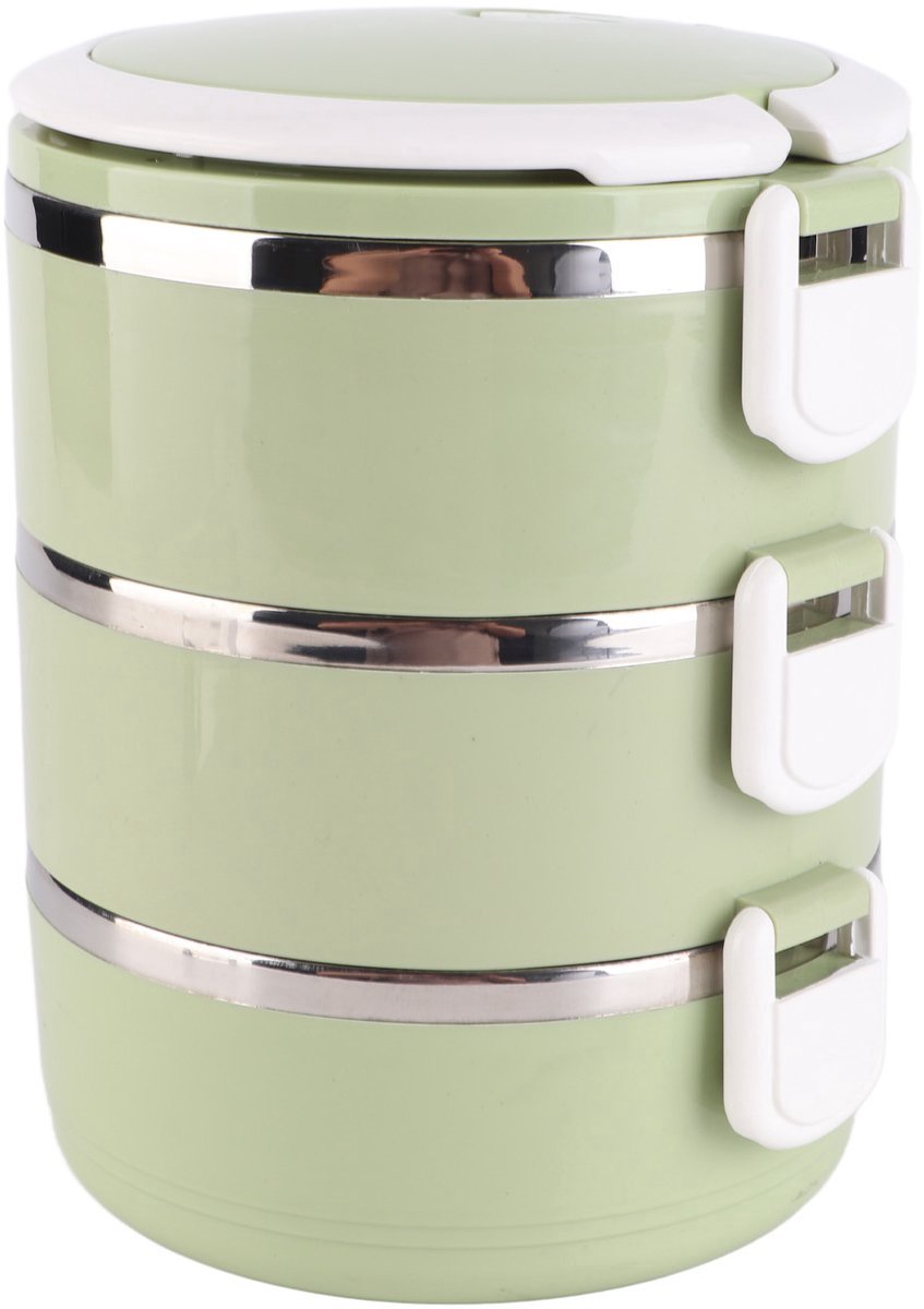 Thermische Bento Lunchbox Van 304 Roestvrij Staal - Geïsoleerde Broodtrommel Voor Warm En Koud Eten - Ideaal Voor Werk En School - Lekvrij En Duurzaam Design