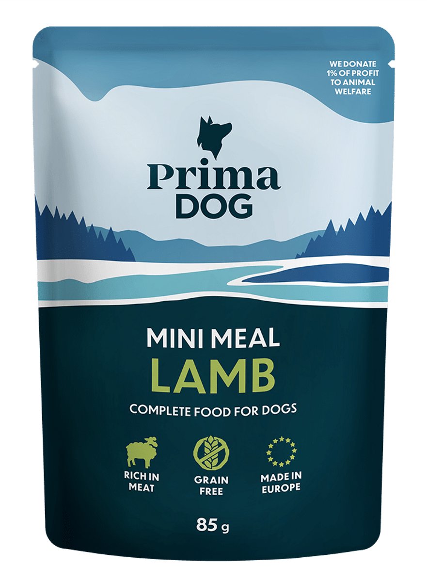 PrimaDog Hondenvoer Mini Meal Lam - 85 gram