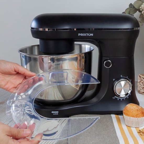 Krachtige Kneedmachine 1500W met 5L Kom en 3 Accessoires van Merkloos — afbeelding 4