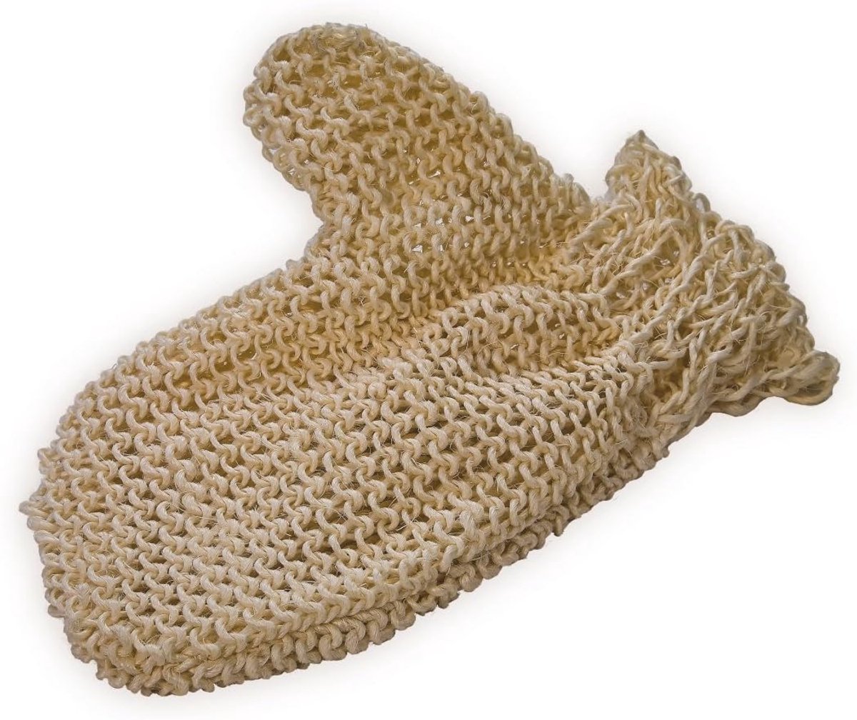 Massage Handschoen Sisal - Droog Borstelen & Scrubben voor Huidverzorging