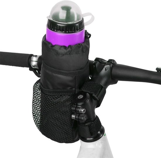 Bidonhouder voor Fiets - 23,5 × 11 cm - Waterdicht en Geïsoleerd - Behoudt Koud of Warm - Met Telefoonvak - Geschikt voor Recreatiefietsen, Mountainbike, Hometrainer en Wegfiets — afbeelding 2