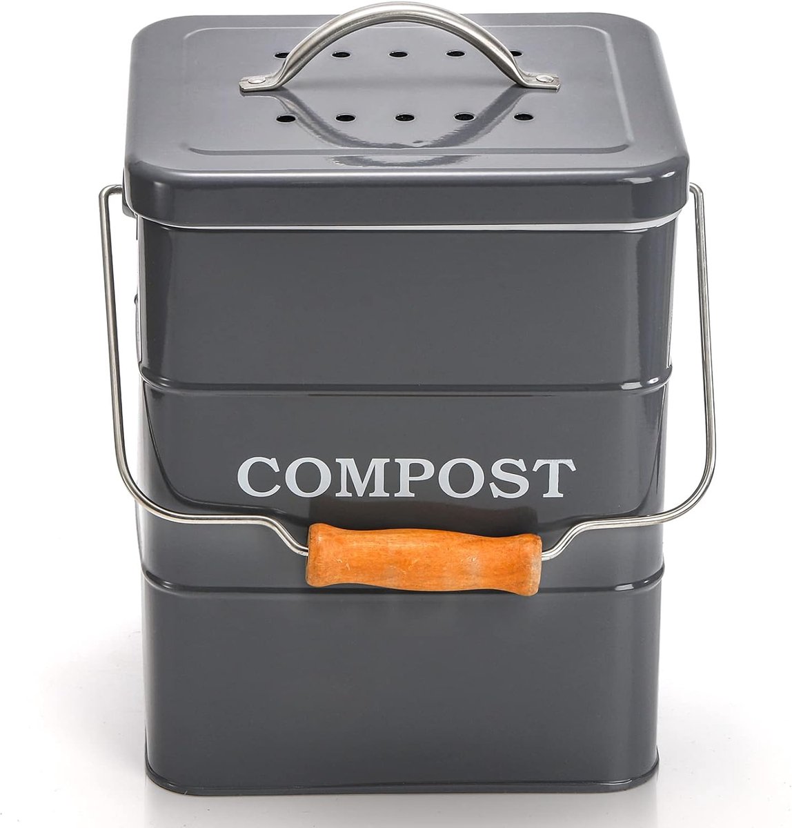 Keuken Afvalbak Compostvat voor Countertop met Geurfilter