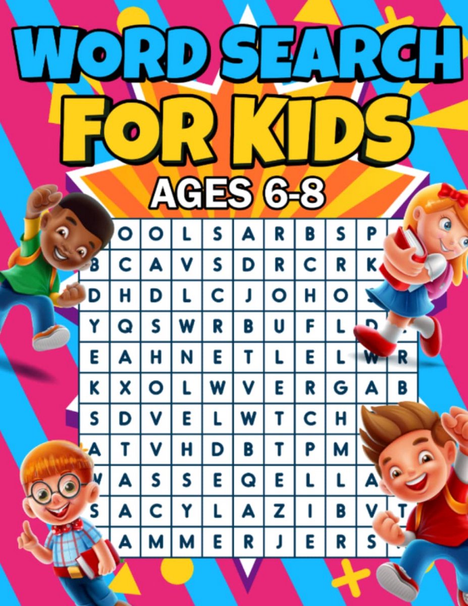 Woordzoeker Puzzelboek voor Kinderen 6-8 Jaar: 100 Puzzels voor Woordenschat en Spelling