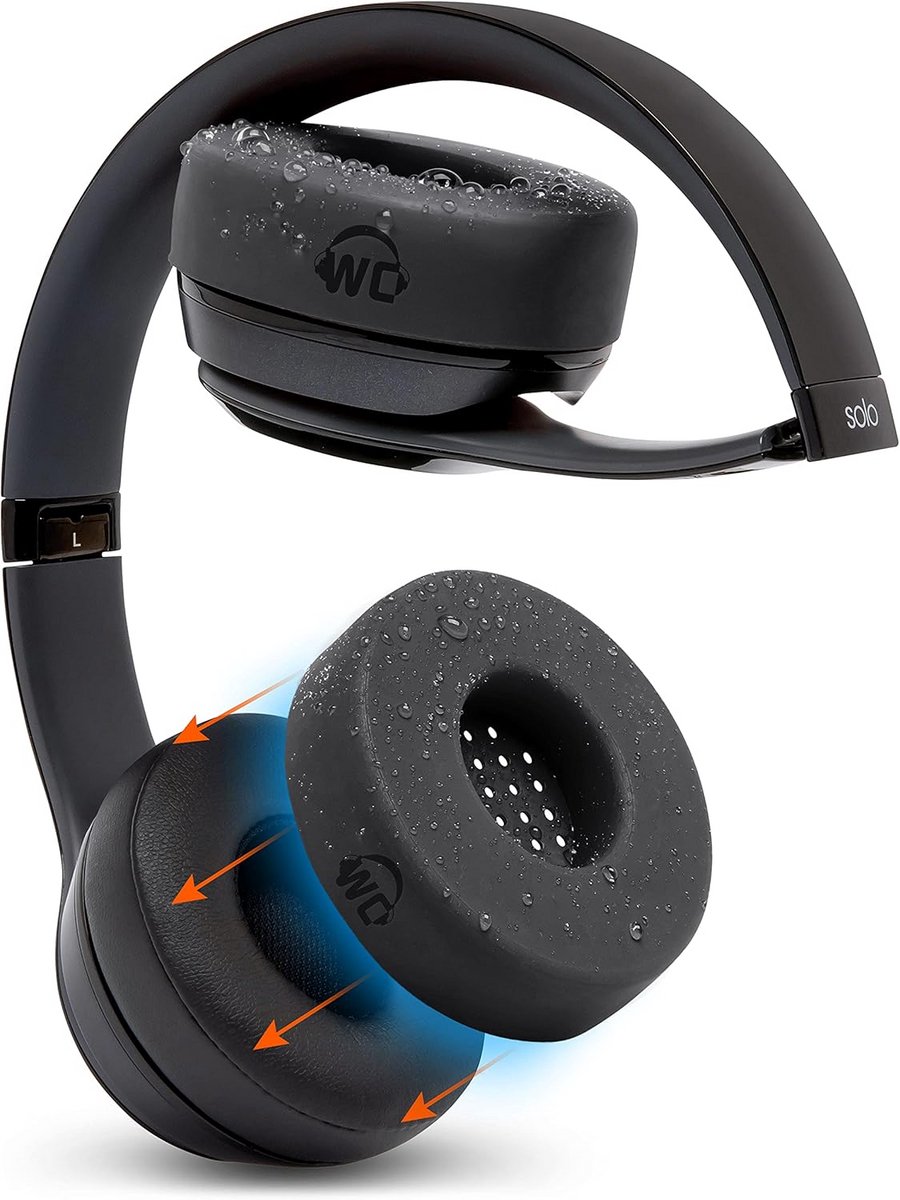 Zweetbestendige Oorkussens Hoezen voor Beats Solo 4/3/2 - Wasbaar en Comfortabel