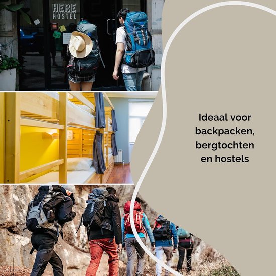 Lichte Katoenen Reisvoering Slaapzak - Hygiënisch Liner voor Backpacking en Hostel — afbeelding 2