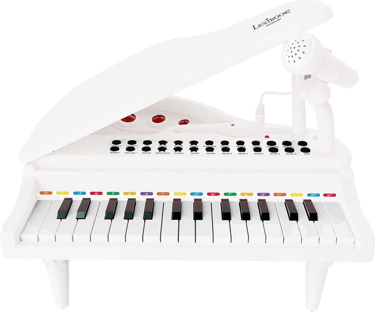Kindvriendelijk Leerpiano met Verlichte Toetsen, Opnamefunctie en MP3 Speler