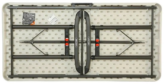 Lifetime® Kunststof Campingtafel in Hoogte Verstelbaar Opvouwbaar - 122x61x86 cm van Lifetime — afbeelding 2