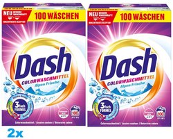 2x Dash Color Wasmiddel COLOR FRISCHE – 2 x 5 kg – 200 Wasbeurten – Vloeibaar Wasmiddel - Voordeelverpakking