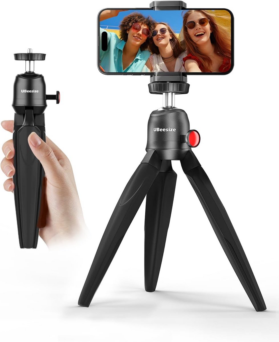 Draagbaar Mini Statief voor Mobiele Telefoon en Actiecamera met Afstandsbediening