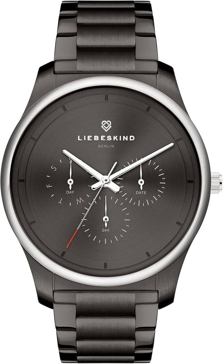 Dames Analoog Horloge RVS Band Tweekleurig Gunmetal 40mm Modern