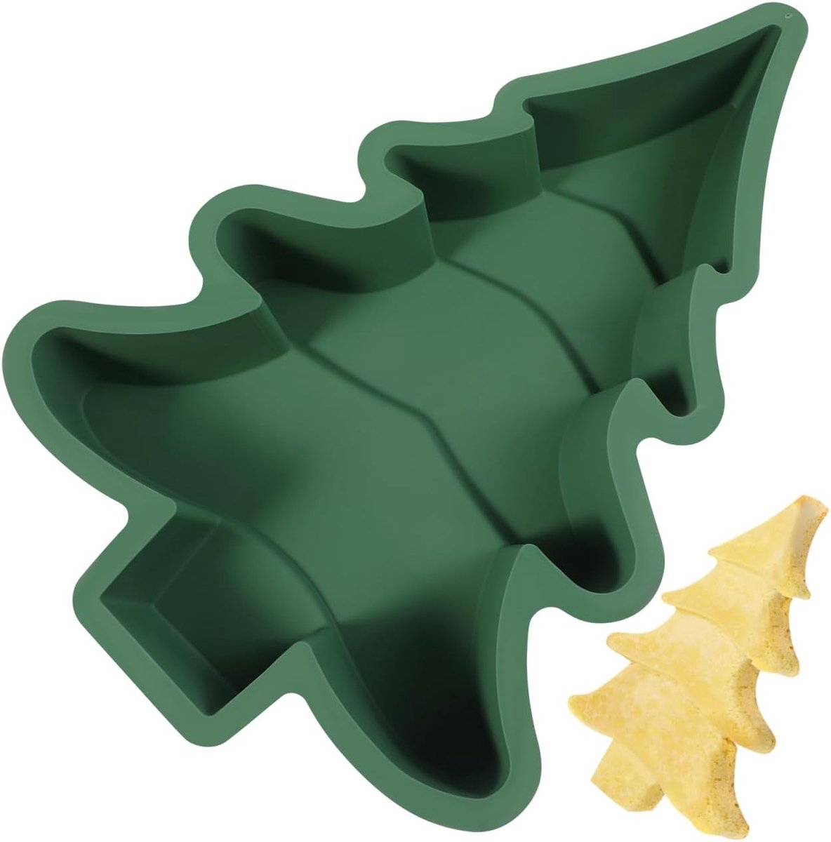 3D Kerstboom Siliconen Bakvorm - Flexibel en Antiaanbak voor Taart en Cake