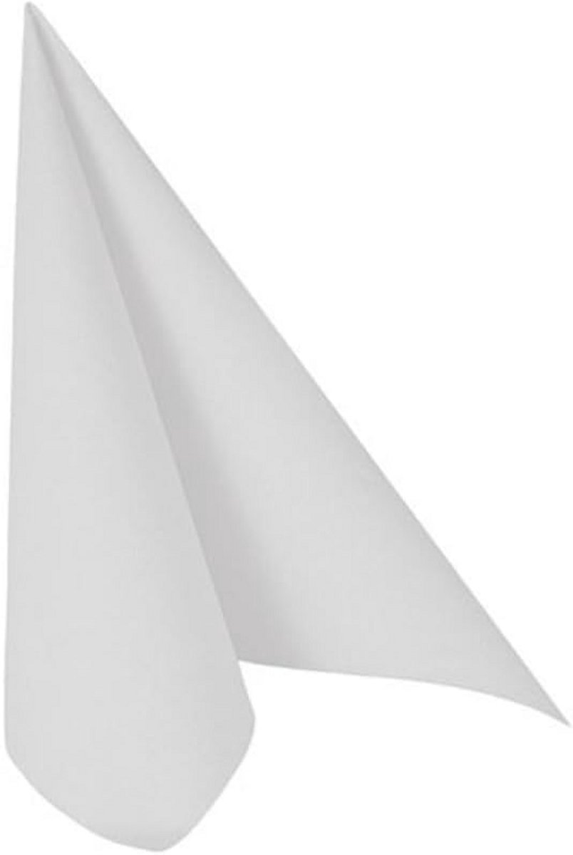 50 Witte Servetten Royal Collection 1/4-Vouw 40 x 40 cm