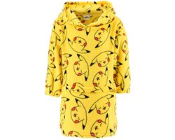 Pokémon Pika instapje, pluche polaire deken, poncho 6 jaar / 116 cm