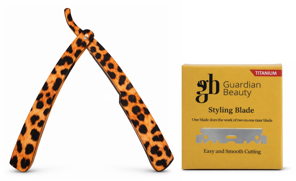 Guardian Beauty Scheermes - Roestvrij Staal - Shavette - Met 100 stuks GB Titanium Halve Mesjes