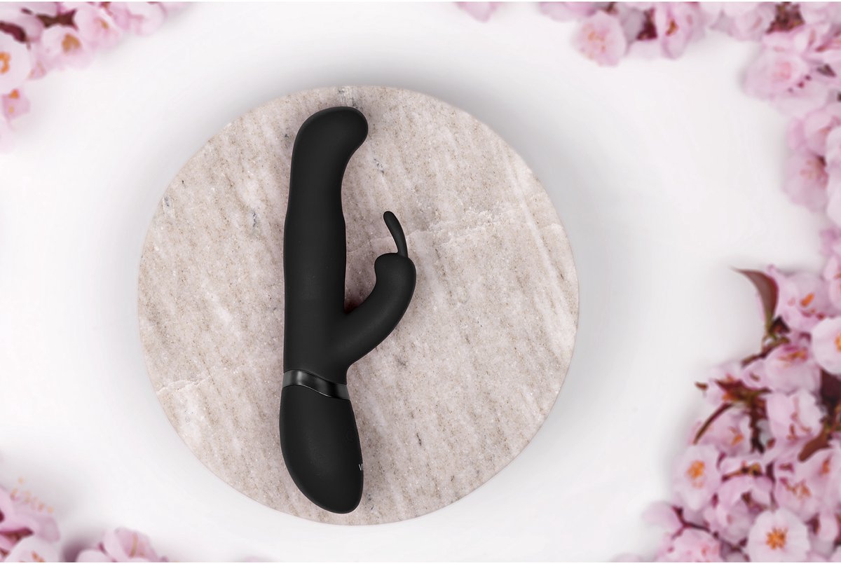 VIVE by Shots - Izara - Rotating Beads Rabbit Vibrator - Black