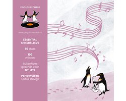 Pinguïn Records LP hoezen 50 stuks – VinylCare Essential ShieldSleeve Record Sleeves - LP hoes - Vinyl hoes – Polyethyleen extra stevig – Beschermhoes – LP beschermhoezen - Buitenhoezen voor standaard LP’s - 100 Micron
