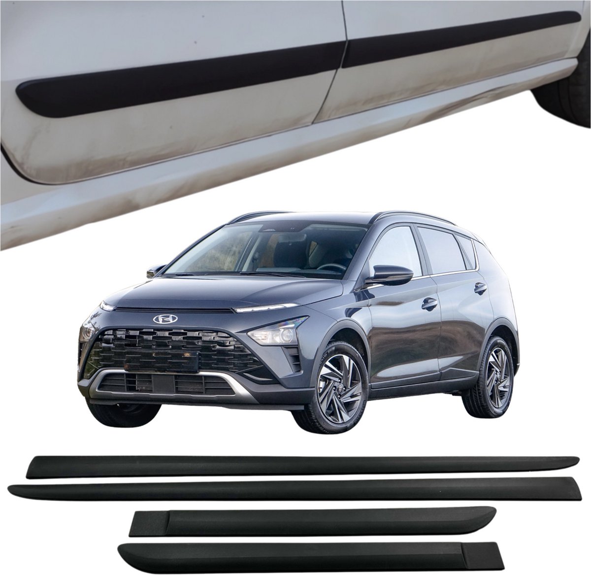 Universele deurbeschermstrips voor Hyundai Bayon vanaf 2021