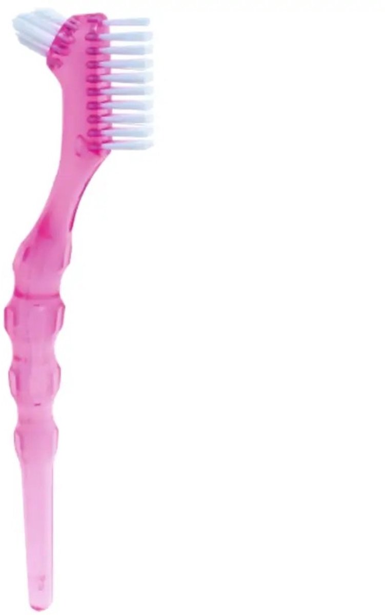 Miradent Protheseborstel Protho Brush De Luxe | Roze