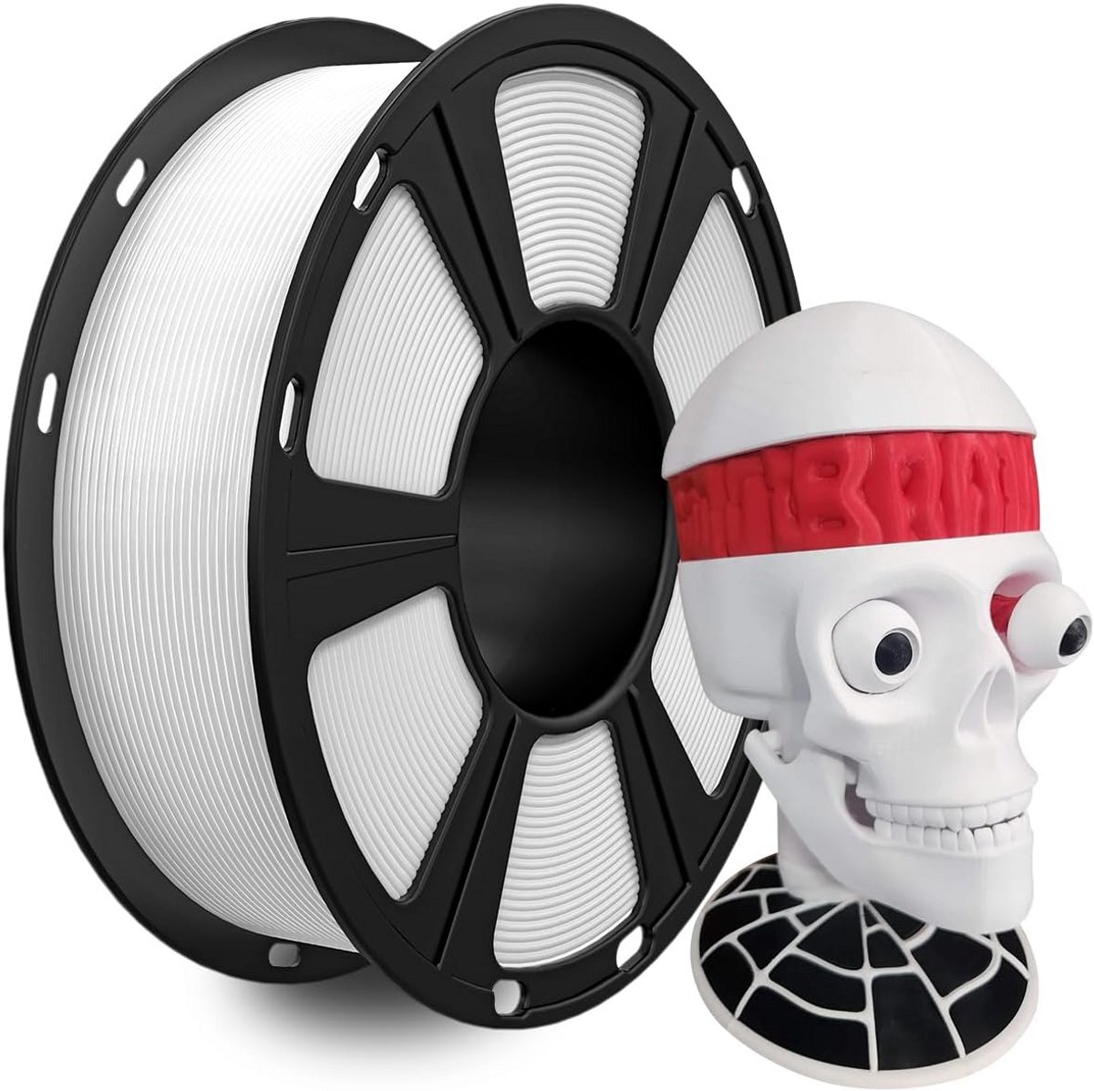 3D Printer Filament PETG Wit 1.75 mm 1 kg Spoel Hoge Precisie