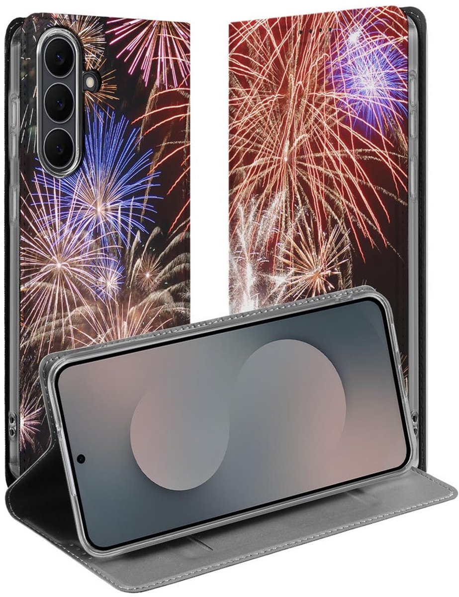 Samsung Galaxy S25 FE Stand Case Hoesje Vuurwerk